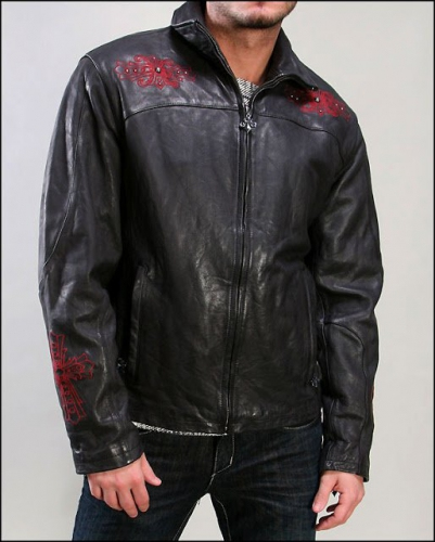 Affliction Cross Leather Jacket where to buy